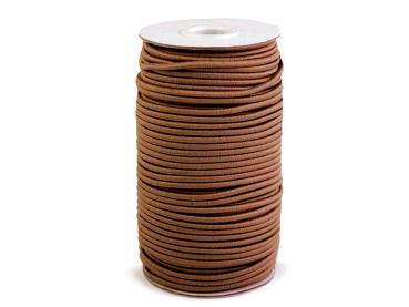 Gummikordel rund Ø3 mm MAGGIE - Braun